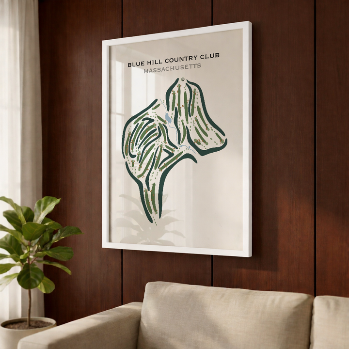 Blue Hill Country Club, Massachusetts - Printed Golf Courses