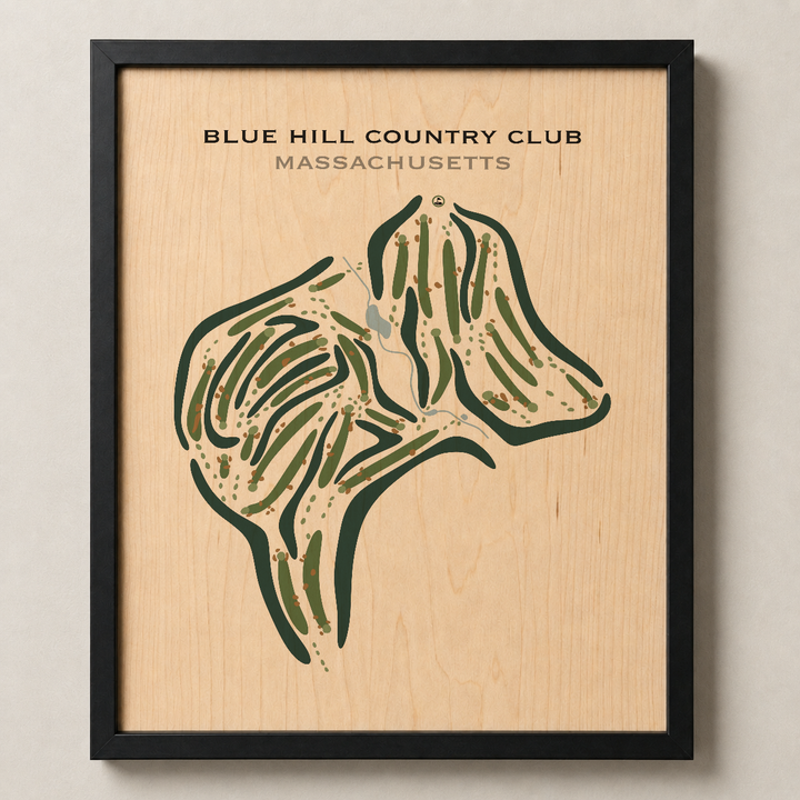 Blue Hill Country Club, Massachusetts - Printed Golf Courses