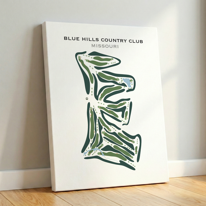 Blue Hills Country Club, Missouri - Printed Golf Courses