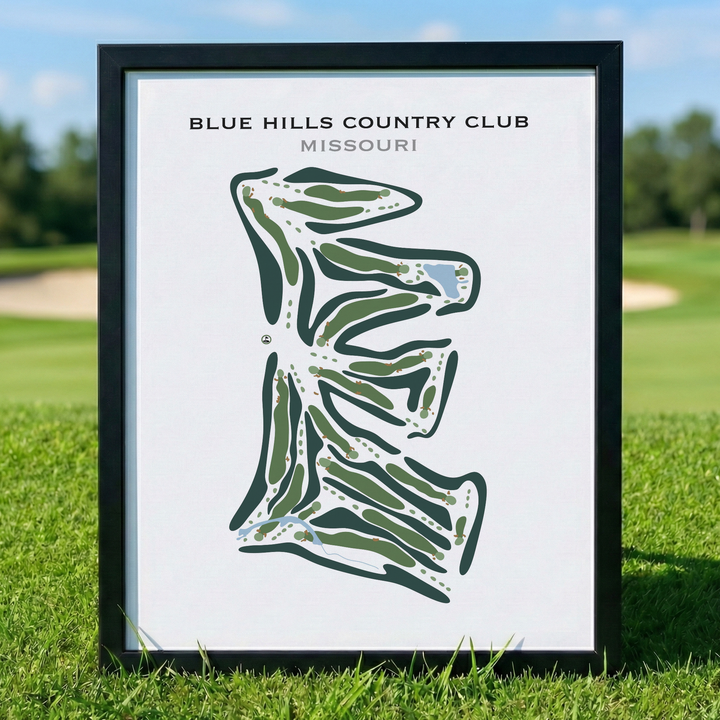 Blue Hills Country Club, Missouri - Printed Golf Courses
