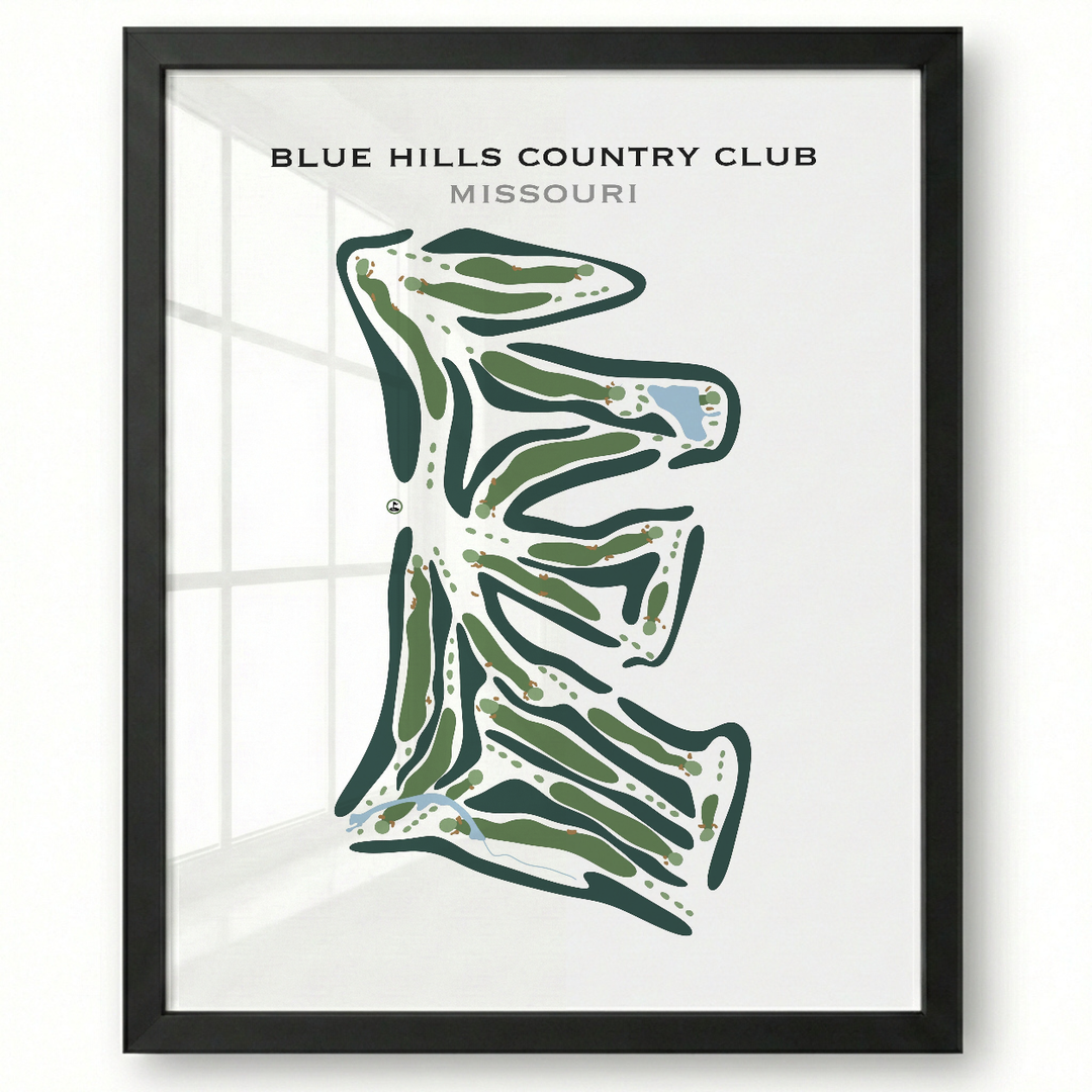 Blue Hills Country Club, Missouri - Printed Golf Courses