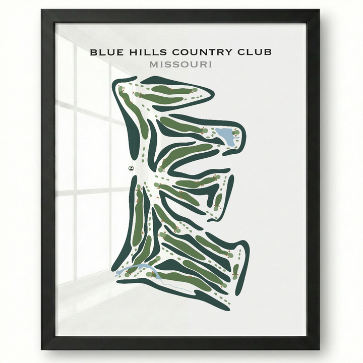 Blue Hills Country Club, Missouri - Printed Golf Courses