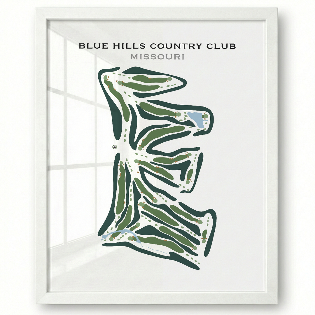 Blue Hills Country Club, Missouri - Printed Golf Courses