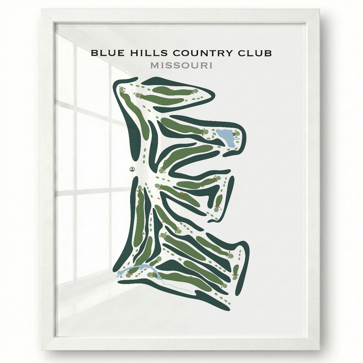 Blue Hills Country Club, Missouri - Printed Golf Courses
