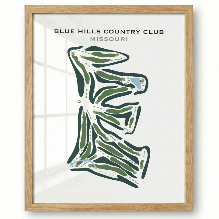 Blue Hills Country Club, Missouri - Printed Golf Courses