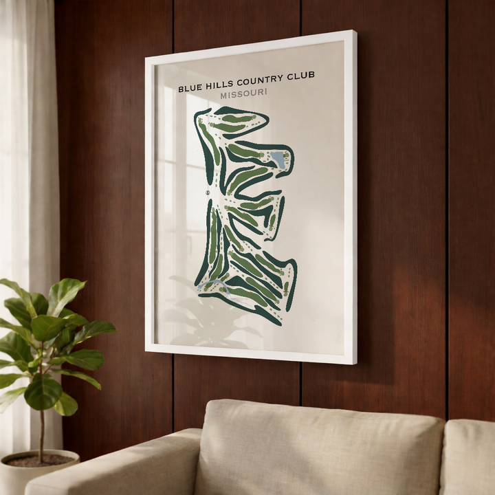 Blue Hills Country Club, Missouri - Printed Golf Courses