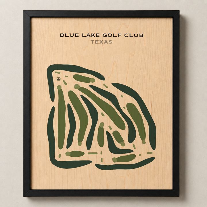 Blue Lake Golf Club, Texas - Printed Golf Courses
