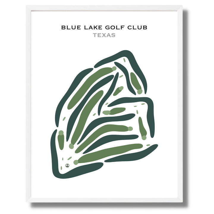 Blue Lake Golf Club, Texas - Printed Golf Courses