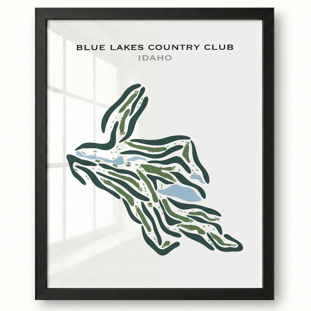 Blue Lakes Country Club, Idaho - Printed Golf Courses