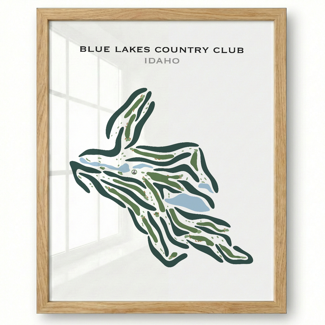 Blue Lakes Country Club, Idaho - Printed Golf Courses