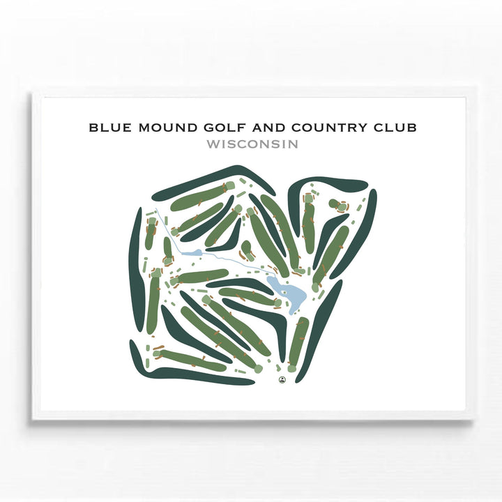 Blue Mound Golf and Country Club, Wisconsin - Printed Golf Course