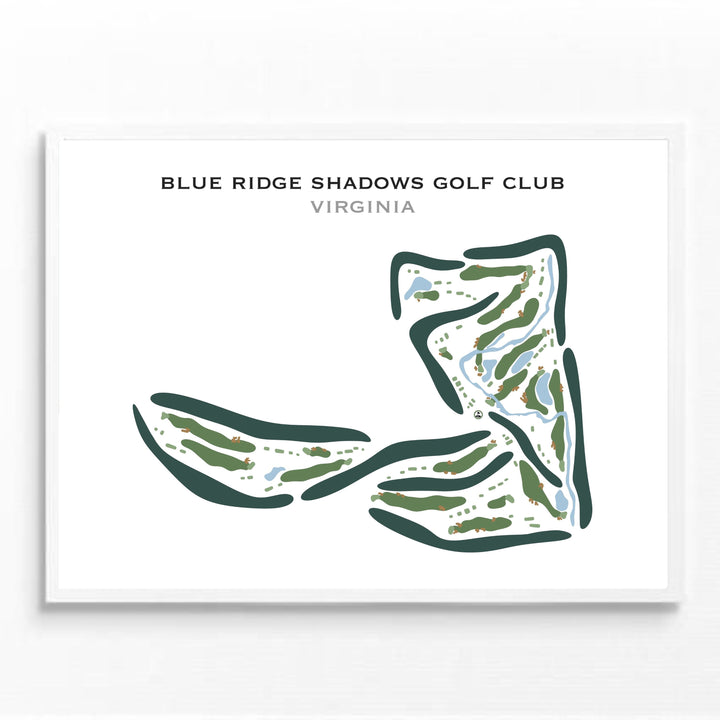 Blue Ridge Shadows Golf Club, Virginia - Printed Golf Course