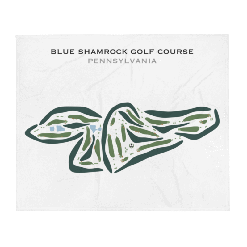 Blue Shamrock Golf Course, Pennsylvania - Printed Golf Courses