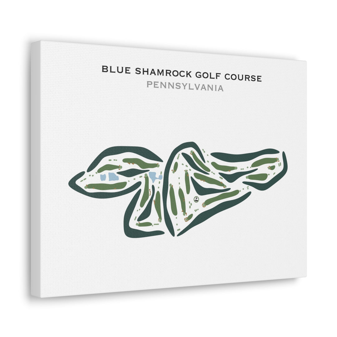 Blue Shamrock Golf Course, Pennsylvania - Printed Golf Courses