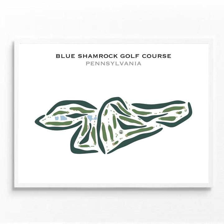 Blue Shamrock Golf Course, Pennsylvania - Printed Golf Courses