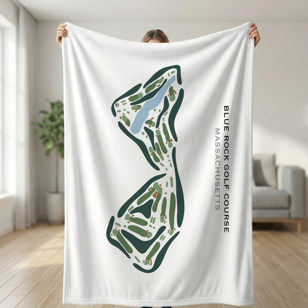Blue Rock Golf Course, Massachusetts - Printed Golf Course