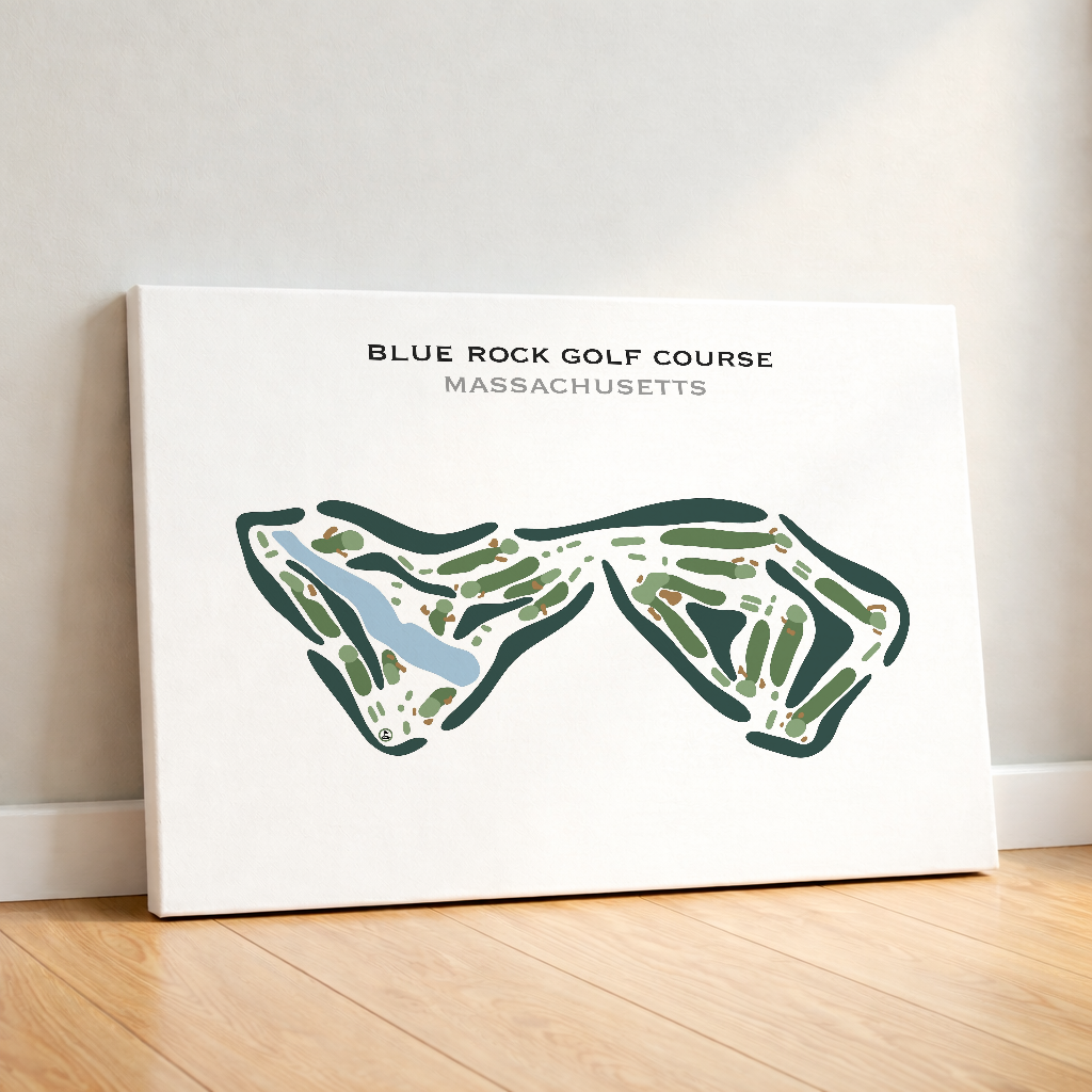 Blue Rock Golf Course, Massachusetts - Printed Golf Course