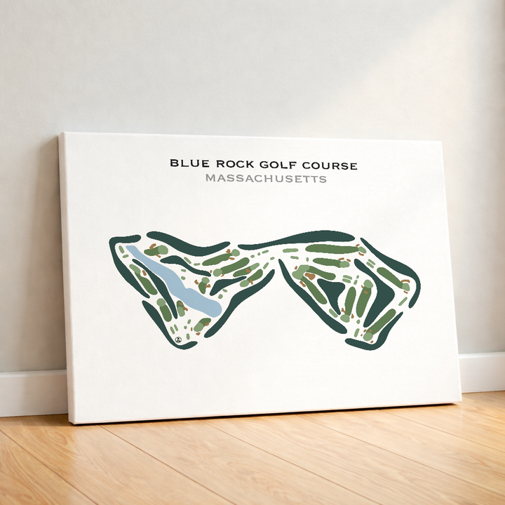 Blue Rock Golf Course, Massachusetts - Printed Golf Course