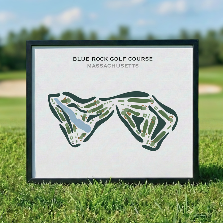 Blue Rock Golf Course, Massachusetts - Printed Golf Course
