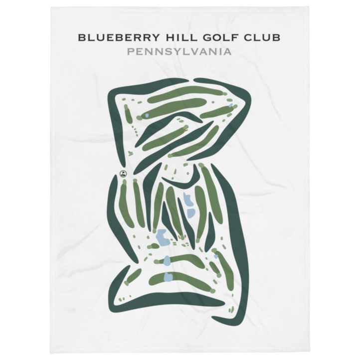 Blueberry Hill Golf Club, Pennsylvania - Printed Golf Courses