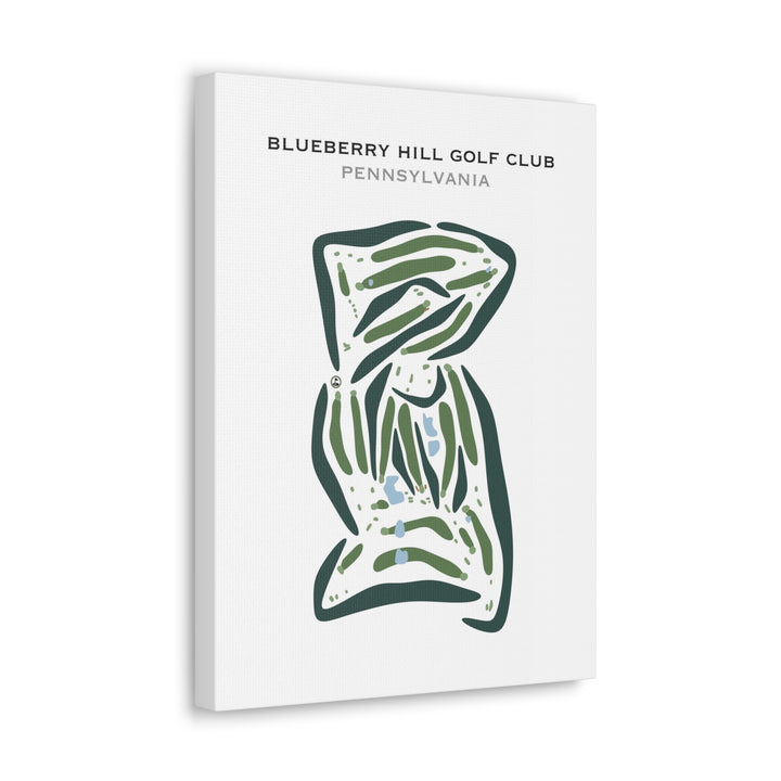 Blueberry Hill Golf Club, Pennsylvania - Printed Golf Courses