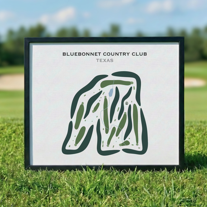 Bluebonnet Country Club, Texas - Printed Golf Courses