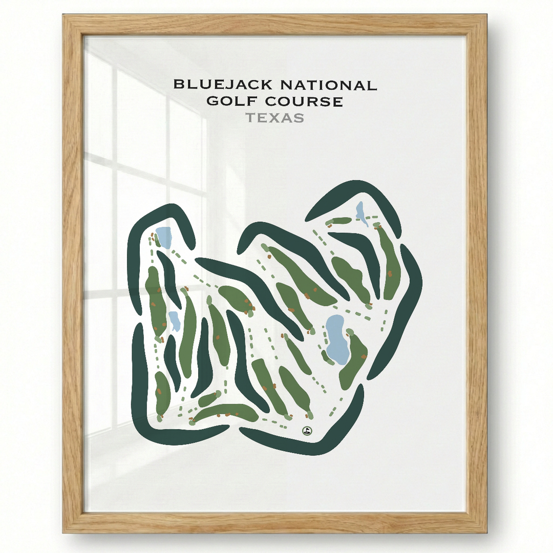 Bluejack National Golf Course, Texas - Printed Golf Courses