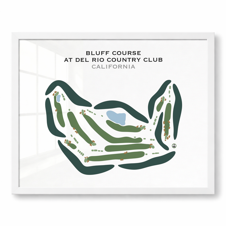 Bluff Course at Del Rio Country Club, California - Printed Golf Courses