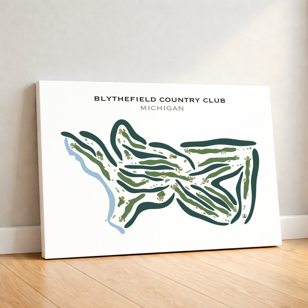 Blythefield Country Club, Michigan - Printed Golf Courses