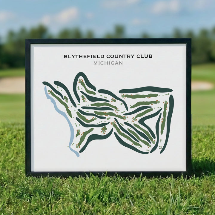 Blythefield Country Club, Michigan - Printed Golf Courses