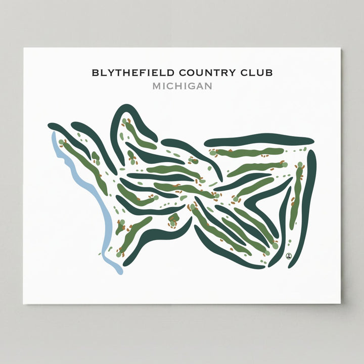 Blythefield Country Club, Michigan - Printed Golf Courses