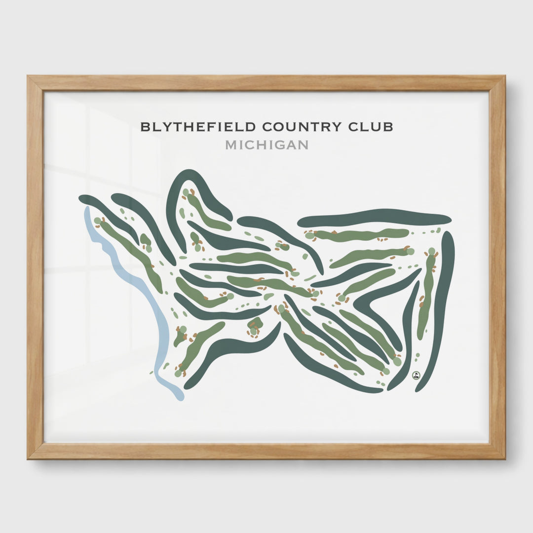 Blythefield Country Club, Michigan - Printed Golf Courses