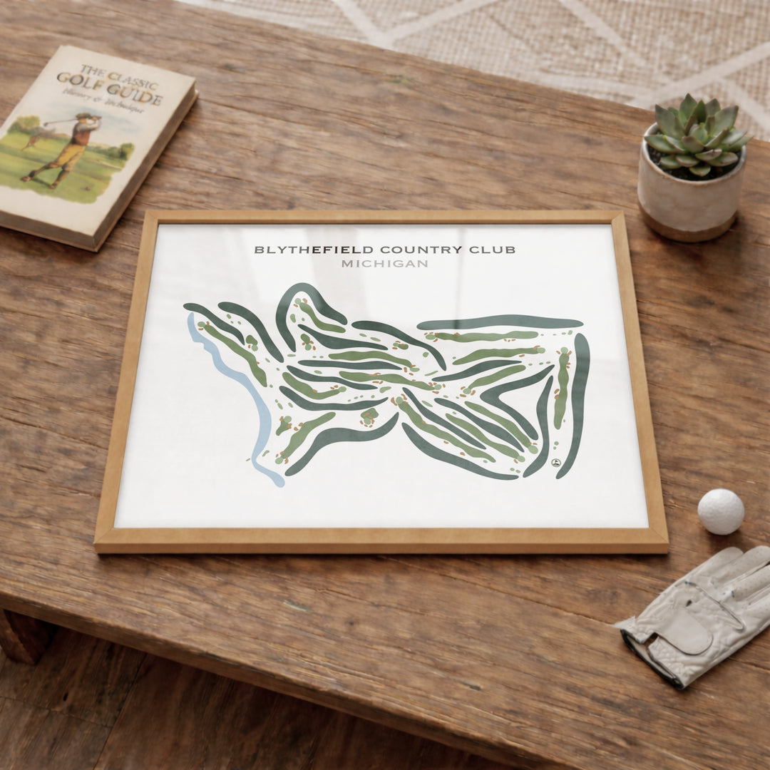 Blythefield Country Club, Michigan - Printed Golf Courses