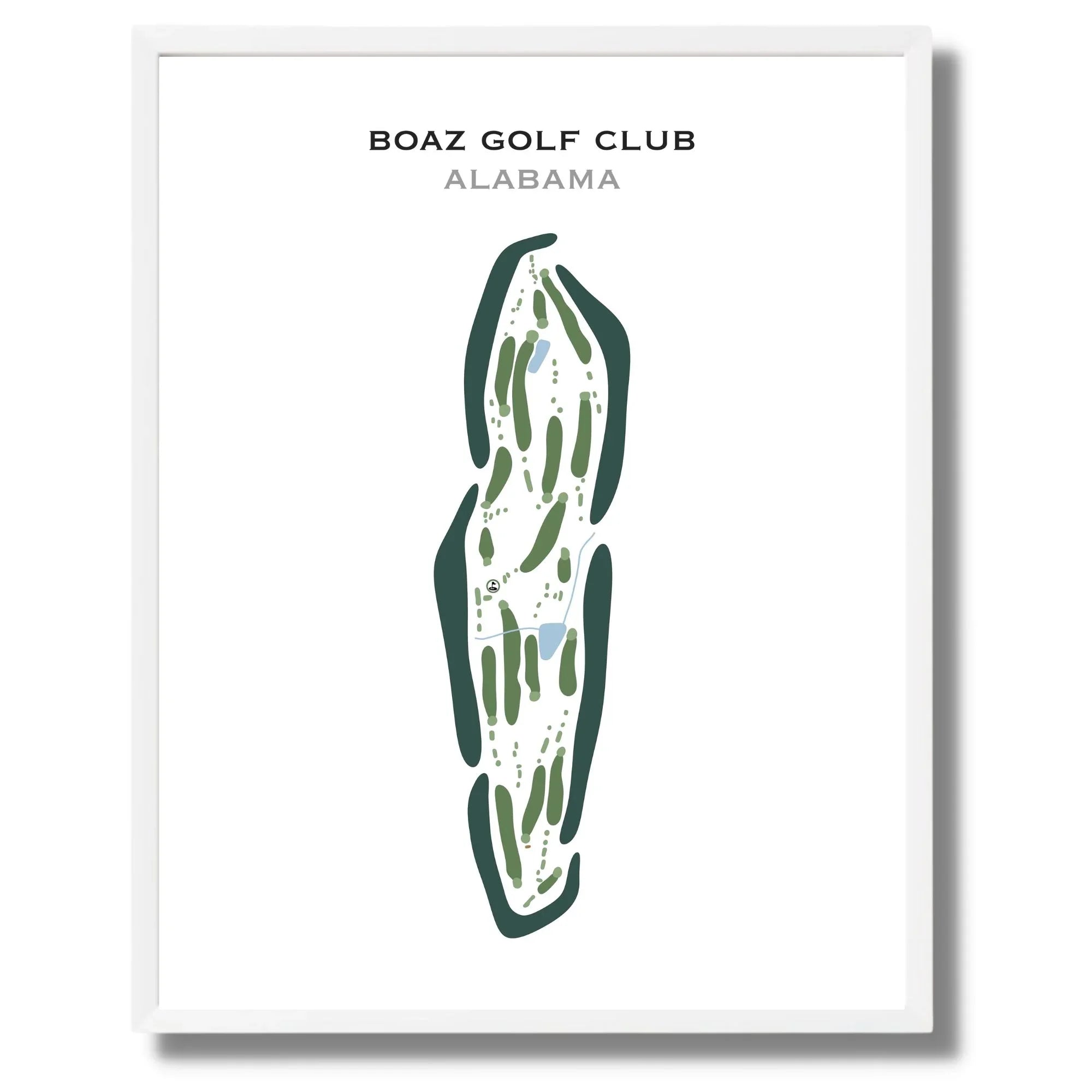 Buy the best printed golf course Boaz Golf Club Alabama Golf Course