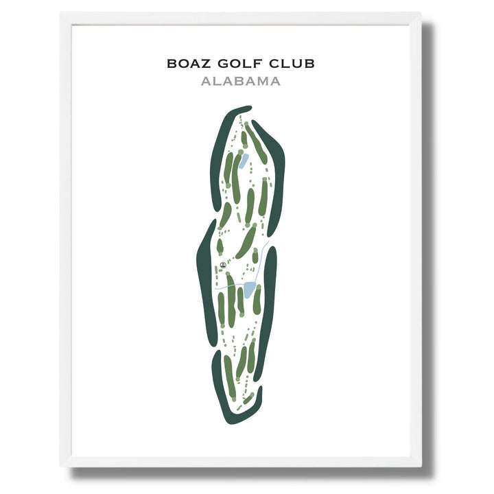 Boaz Golf Club, Alabama - Printed Golf Course