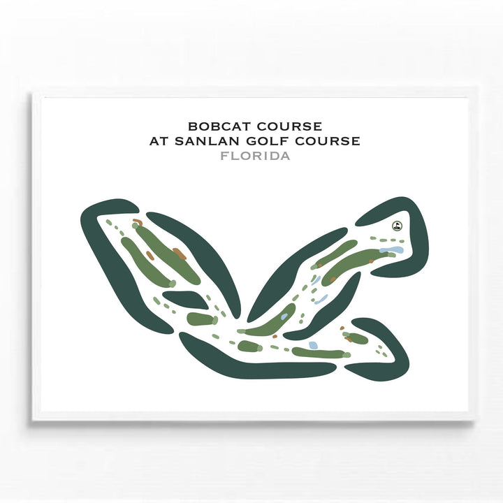 Bobcat Course at Sanlan Golf Course, Florida - Printed Golf Courses