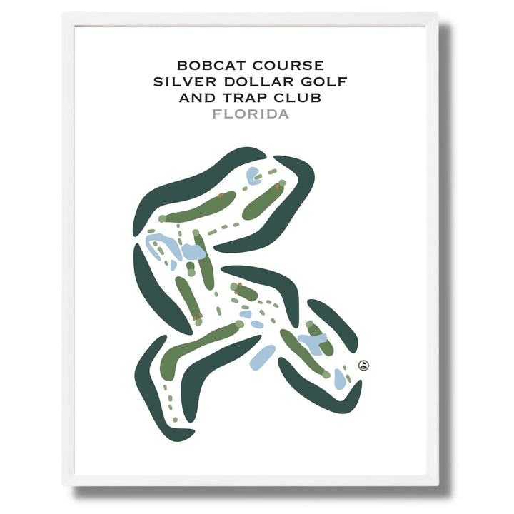 Bobcat Course at Silver Dollar Golf & Trap Club, Florida - Printed Golf Courses