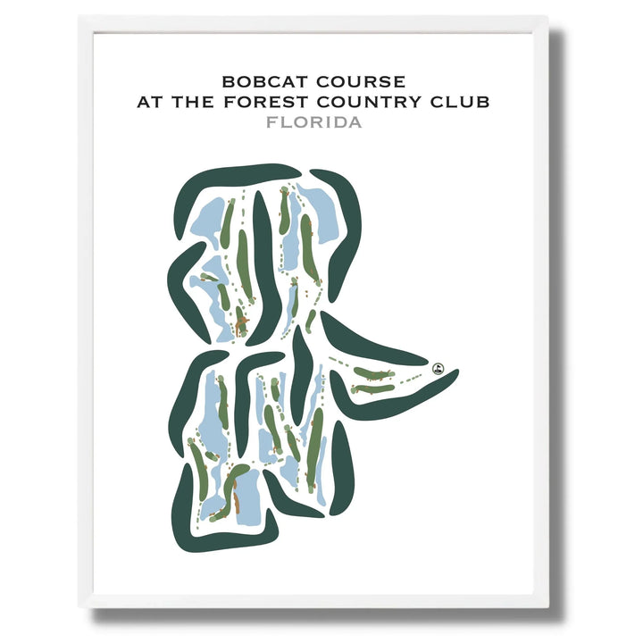 Bobcat Course at The Forest Country Club, Florida - Printed Golf Courses