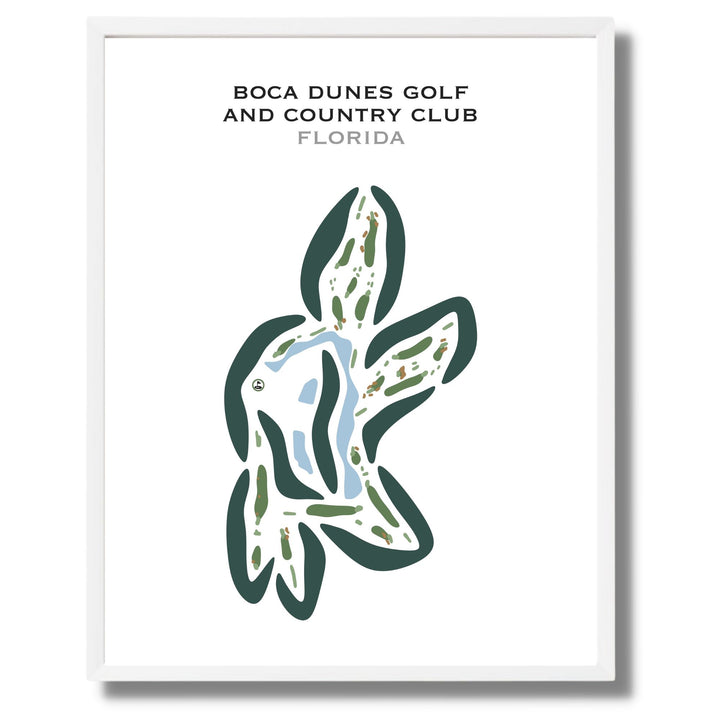 Boca Dunes Golf & Country Club, Florida - Printed Golf Courses