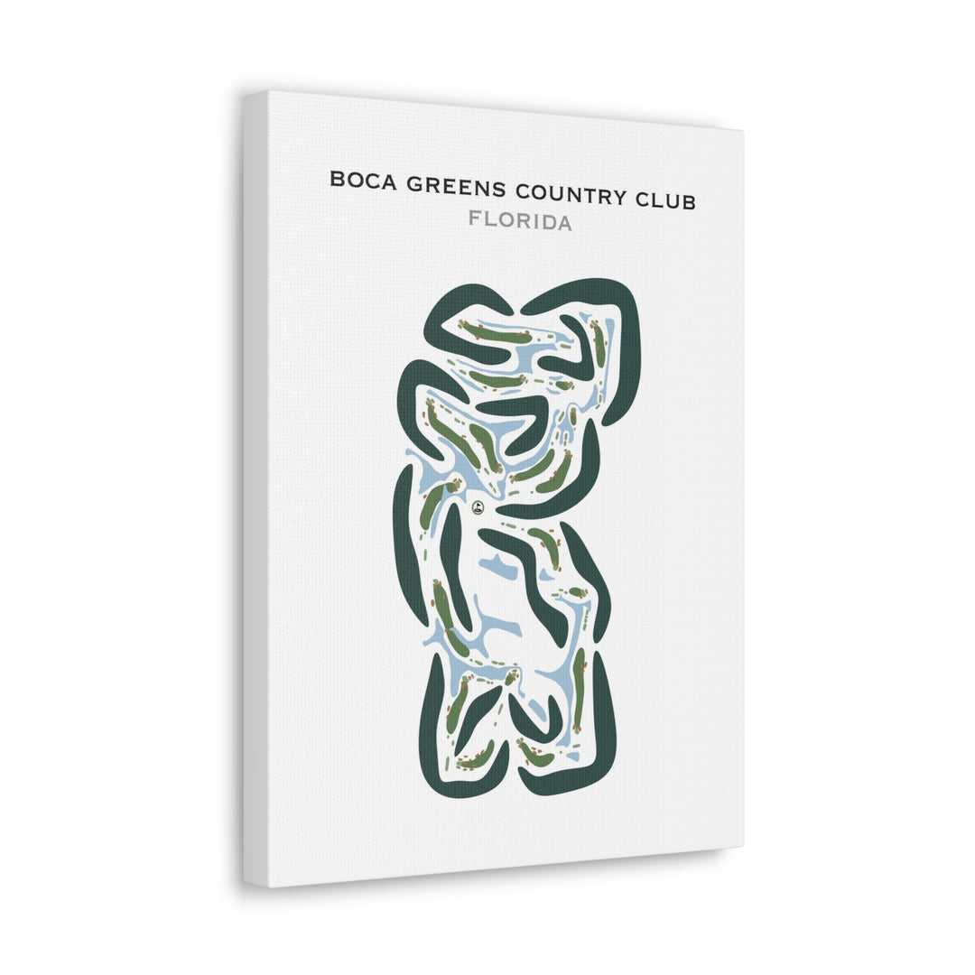 Boca Greens Country Club, Florida - Printed Golf Courses