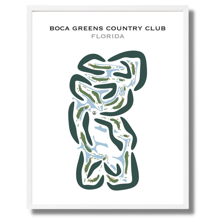 Boca Greens Country Club, Florida - Printed Golf Courses