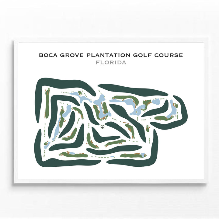 Boca Grove Plantation Golf Course, Florida - Printed Golf Courses