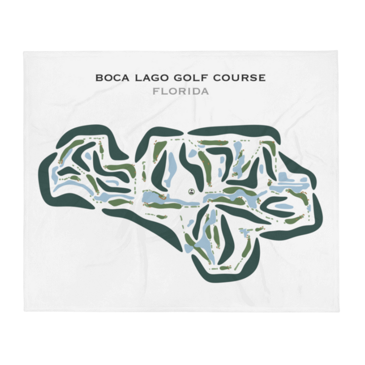 Boca Lago Golf Course, Florida - Printed Golf Courses