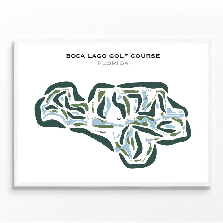 Boca Lago Golf Course, Florida - Printed Golf Courses