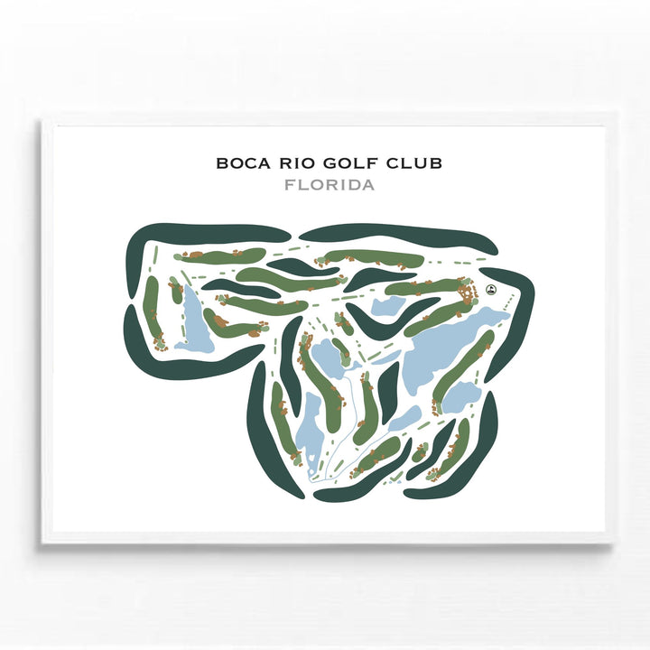 Boca Rio Golf Club, Florida - Printed Golf Courses