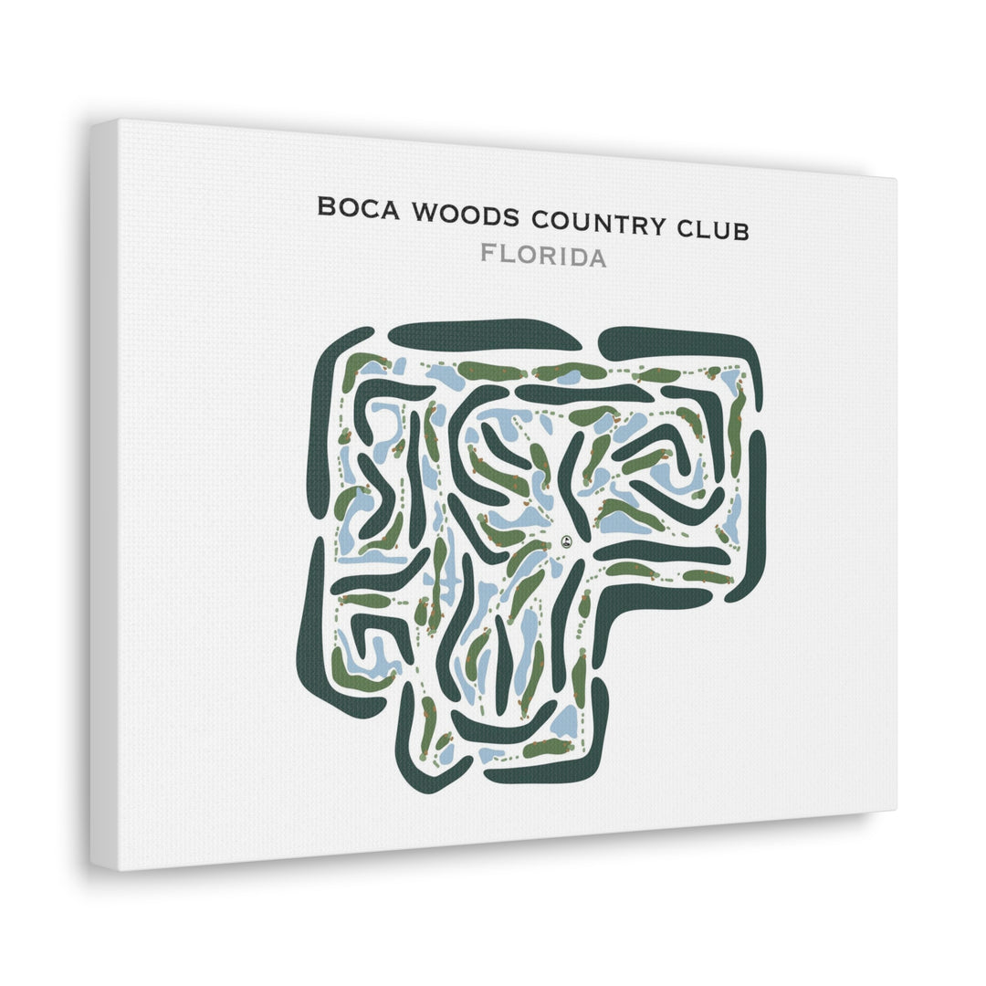 Boca Woods Country Club, Florida - Printed Golf Courses