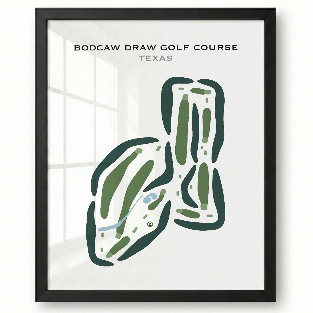 Bodcaw Draw Golf Course, Texas - Printed Golf Courses