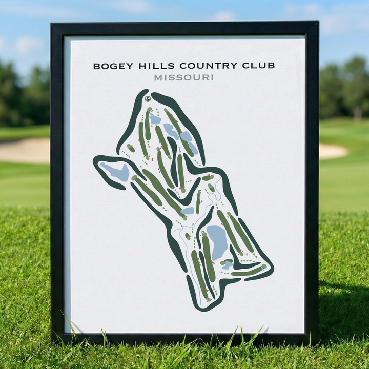 Bogey Hills Country Club, Missouri - Printed Golf Courses