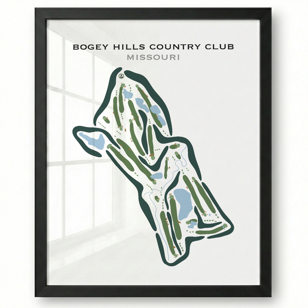 Bogey Hills Country Club, Missouri - Printed Golf Courses