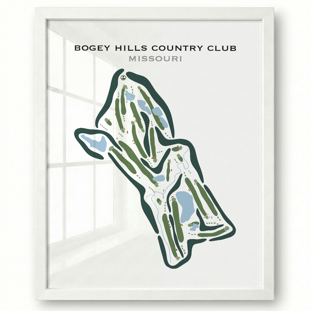 Bogey Hills Country Club, Missouri - Printed Golf Courses